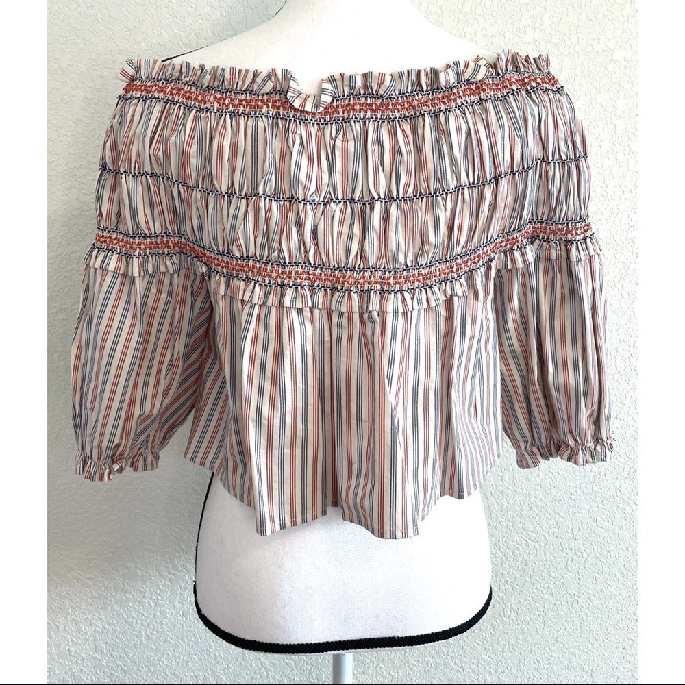 NWT Gianni Bini Magda off the shoulder top small - Picture 2 of 10